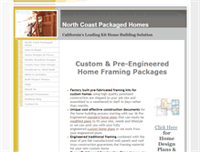 Tablet Screenshot of northcoastpackagedhomes.com